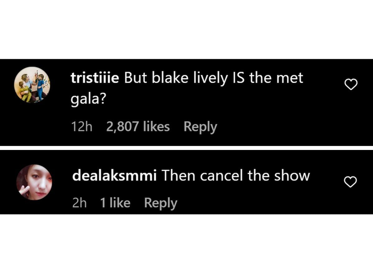 Fans reacts to the news of the actress will not attend Met Gala 2023 (Image via @enews/Instagram)
