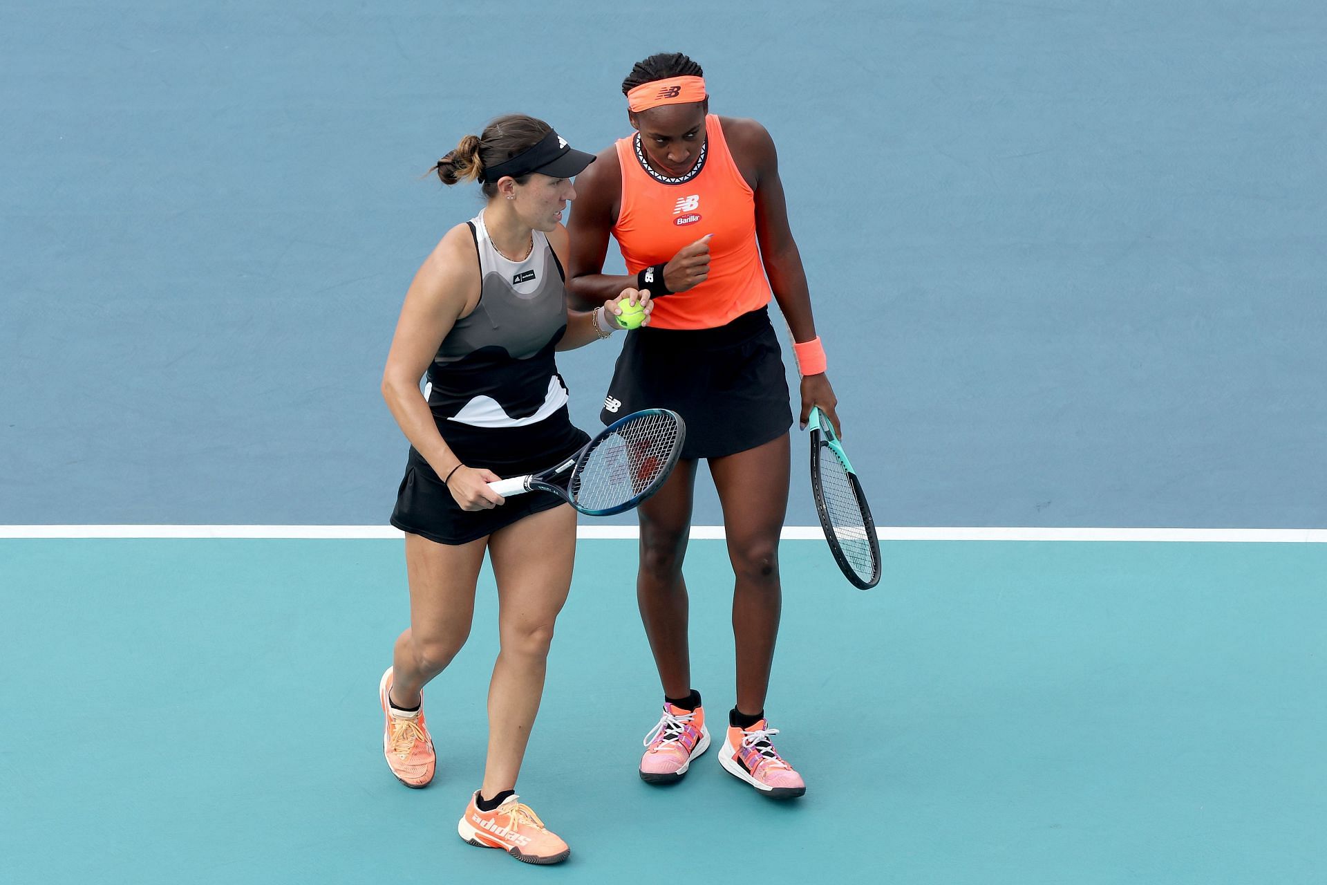 Jessica Pegula and Coco Gauff at the 2023 Miami Open