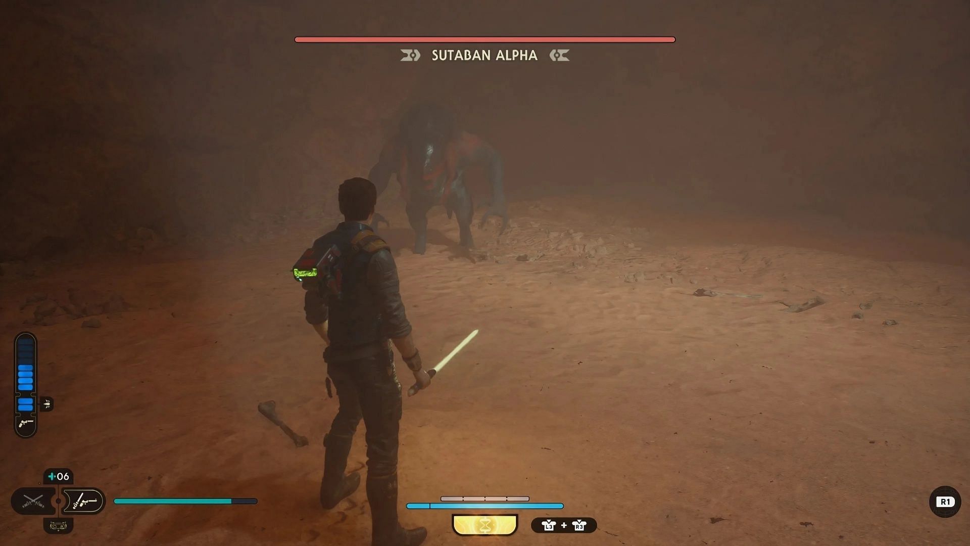 How to easily defeat Sutaban Alpha in Star Wars Jedi Survivor? (Image via Respawn Entertainment)