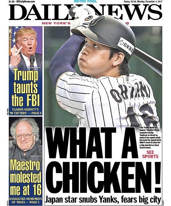 New York Porch Sports on X: Shohei Ohtani won't sign with team that has  mascots, sources tell NYP Sports: “While some have questioned Ohtani's  conviction after bad starts against the Yankees in