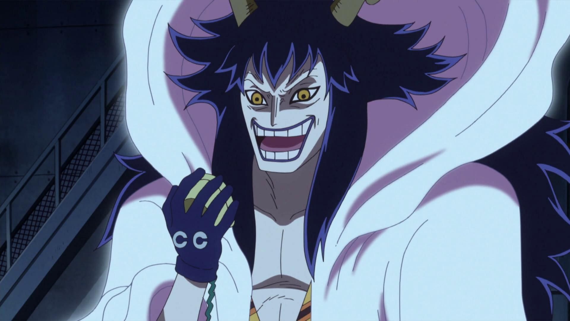 Caesar Clown plays a key role in the production of SMILEs in the world of One Piece (Image via Toei Animation)