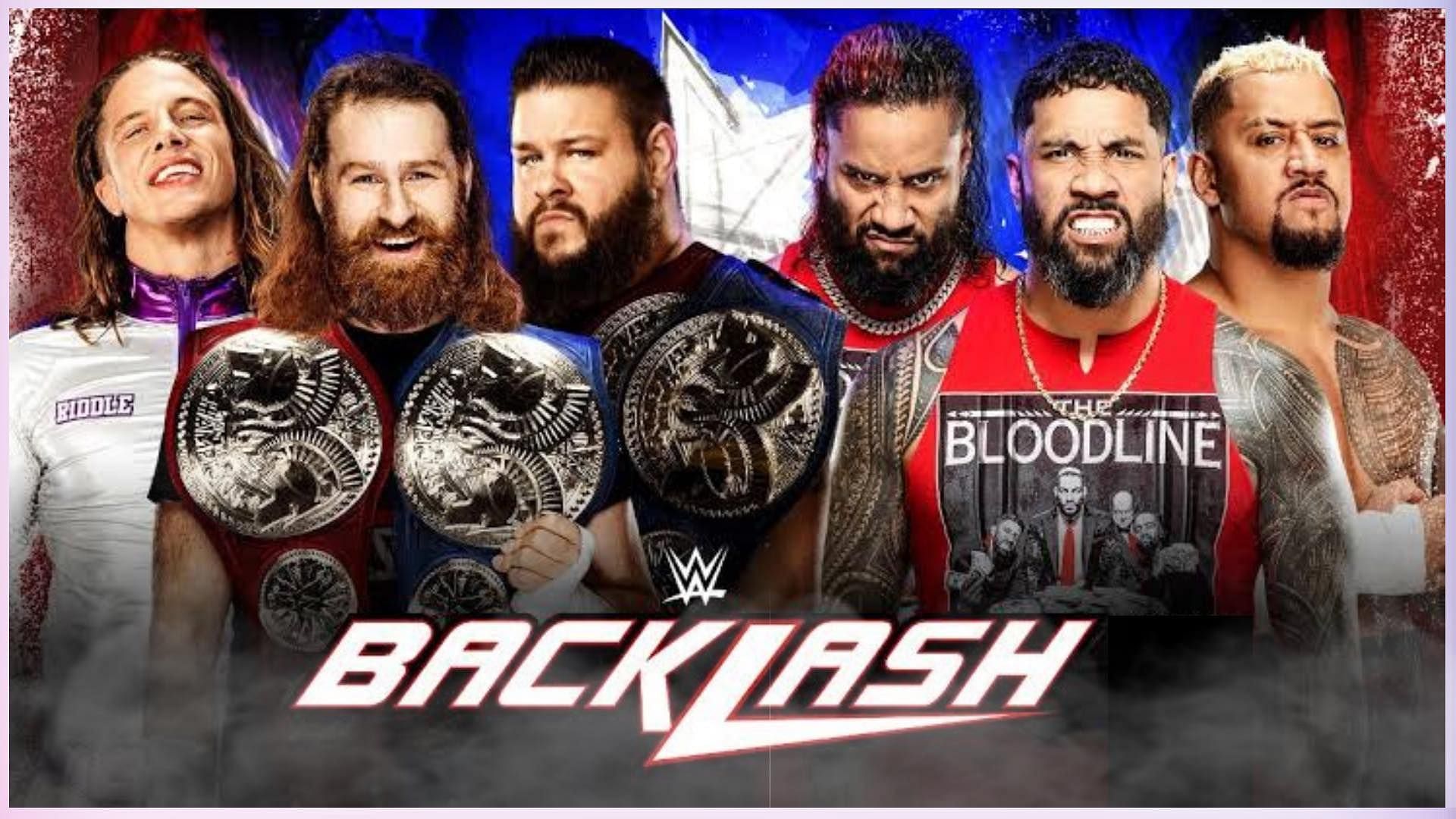 A major six-man tag team match is scheduled for WWE Backlash