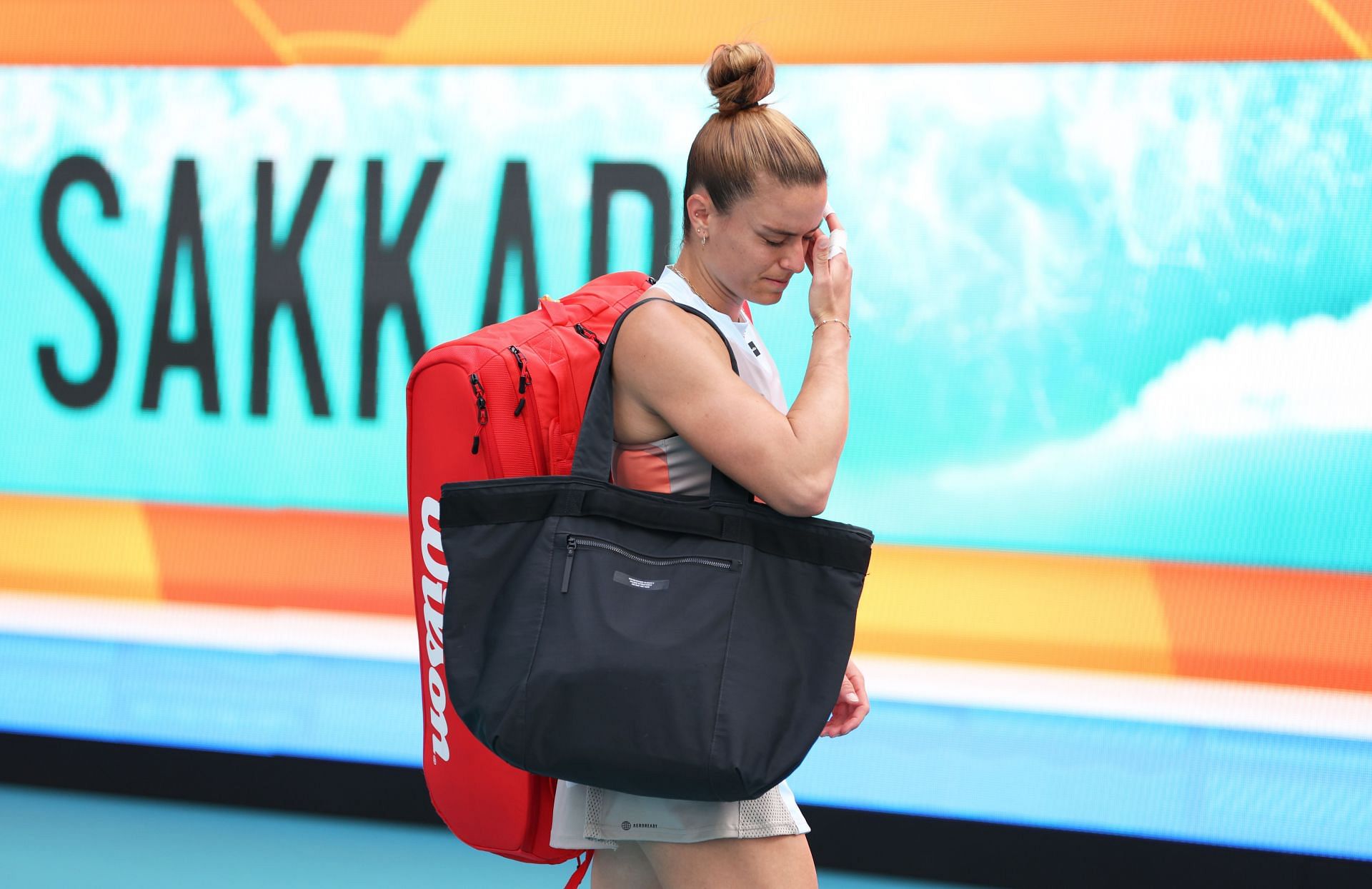 Maria Sakkari after 2023 Miami Open loss