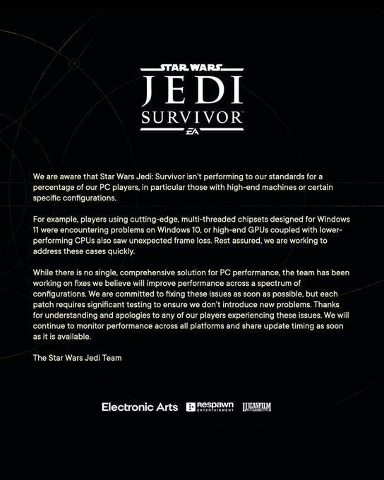 Star Wars Jedi Survivor "achievements not working" error: how to fix ...
