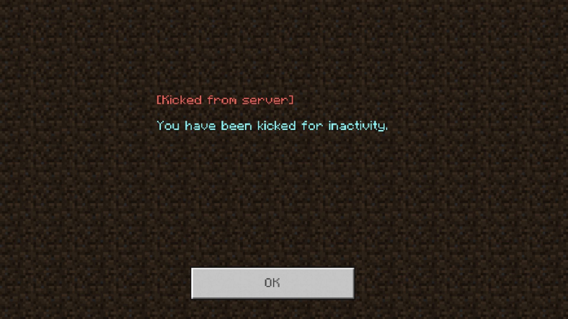 Many Minecraft servers and realms will kick players after being inactive for a set time period (Image via Mojang)