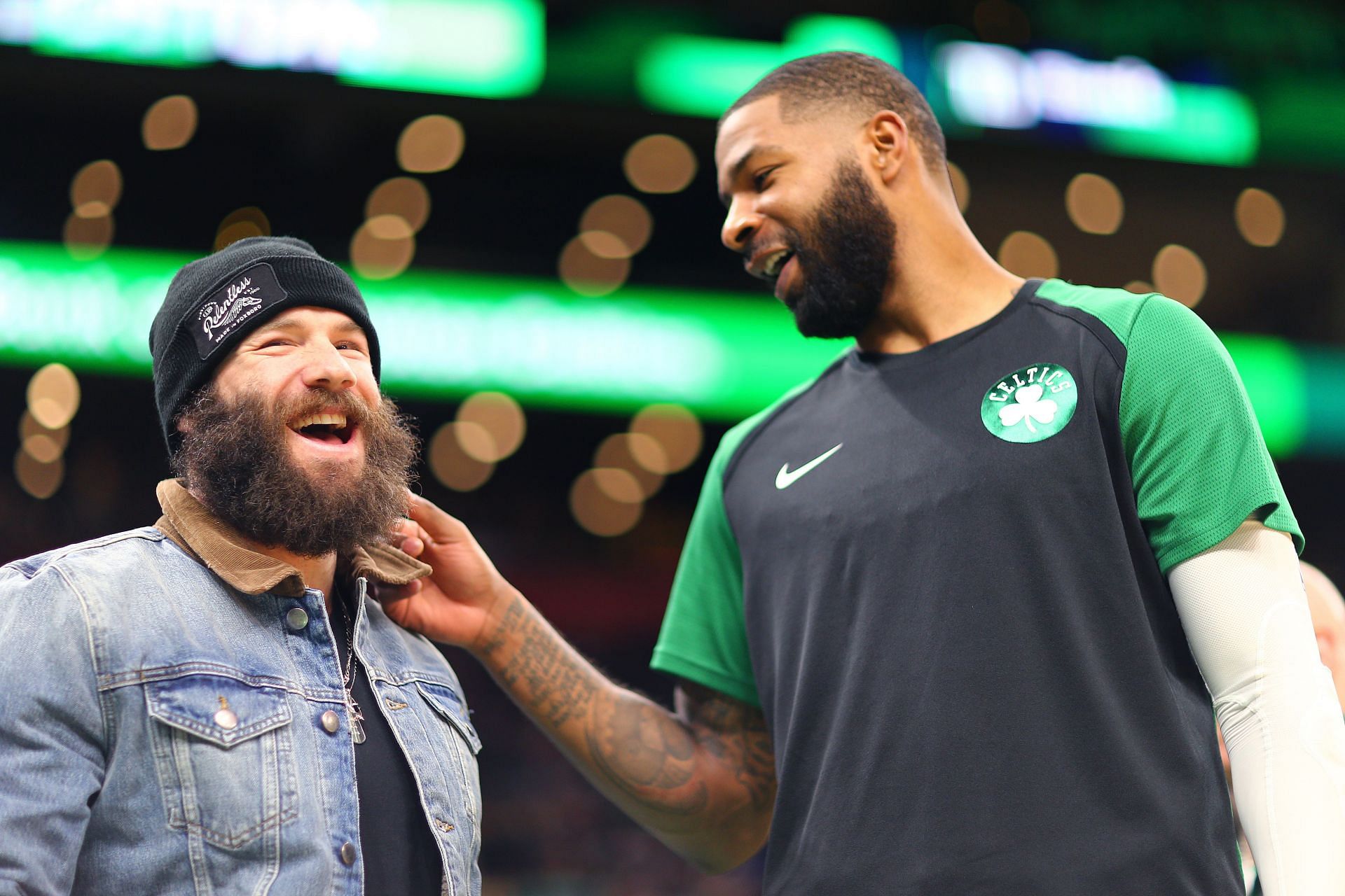 Julian Edelman and Marcus Morris