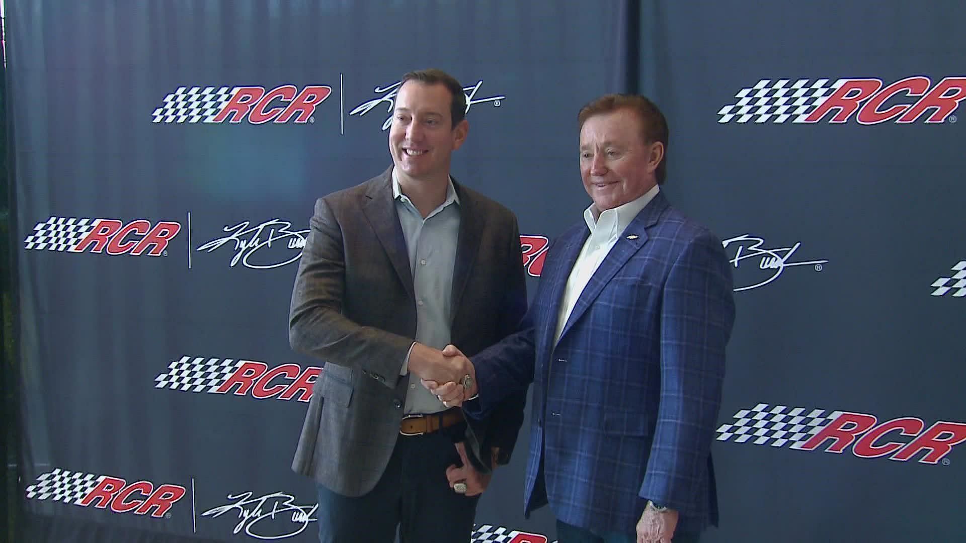 Kyle Busch and Richard Childress (credit: wfmy news 2)