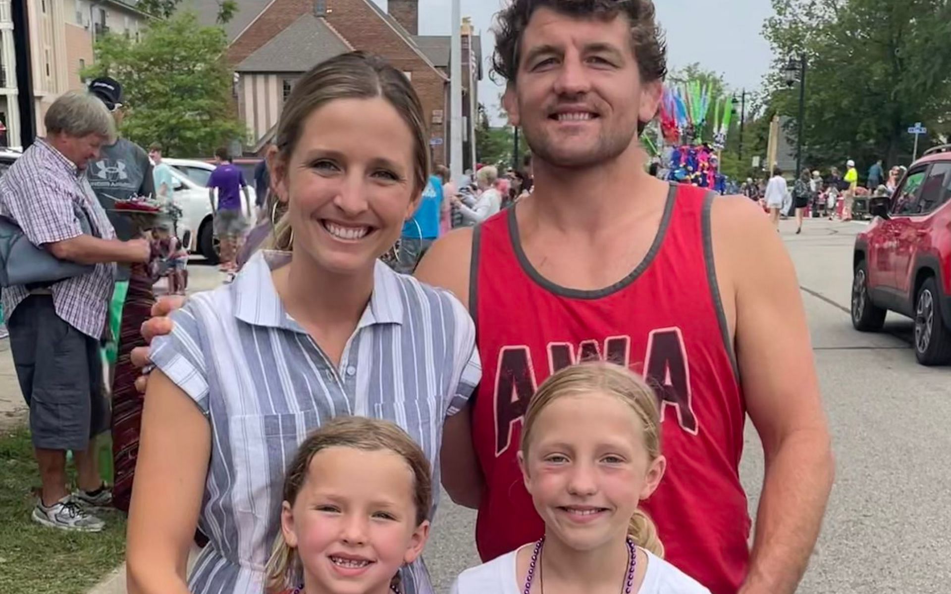 Ben Askren and his wife. [via Twitter @Benaskren]