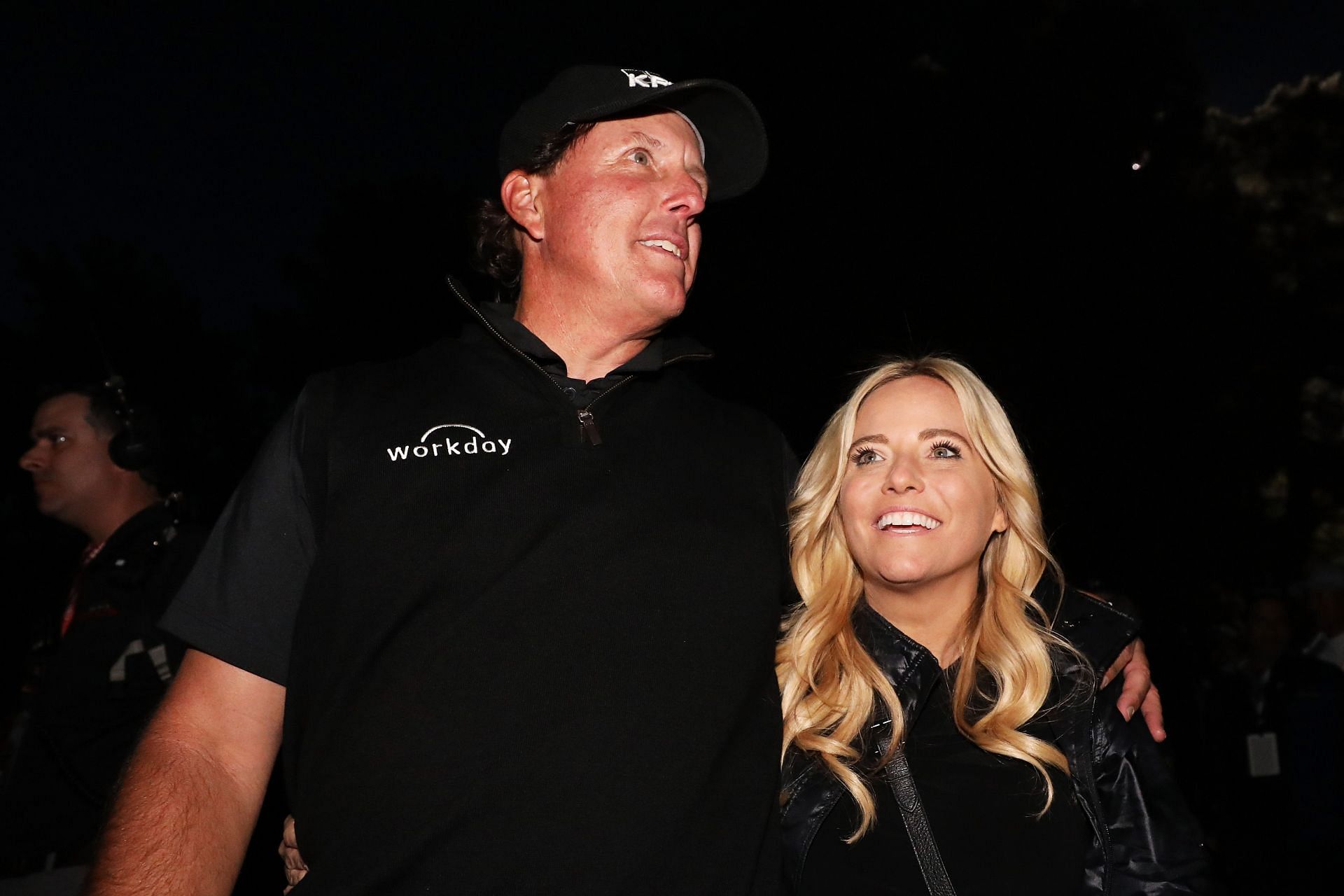 Amy and Phil Mickelson after The Match: Tiger vs Phil, 2018 (Image via Getty).