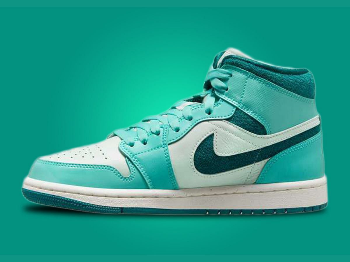 Teal chenille: Air Jordan 1 Mid “Teal Chenille” shoes: Where to get ...