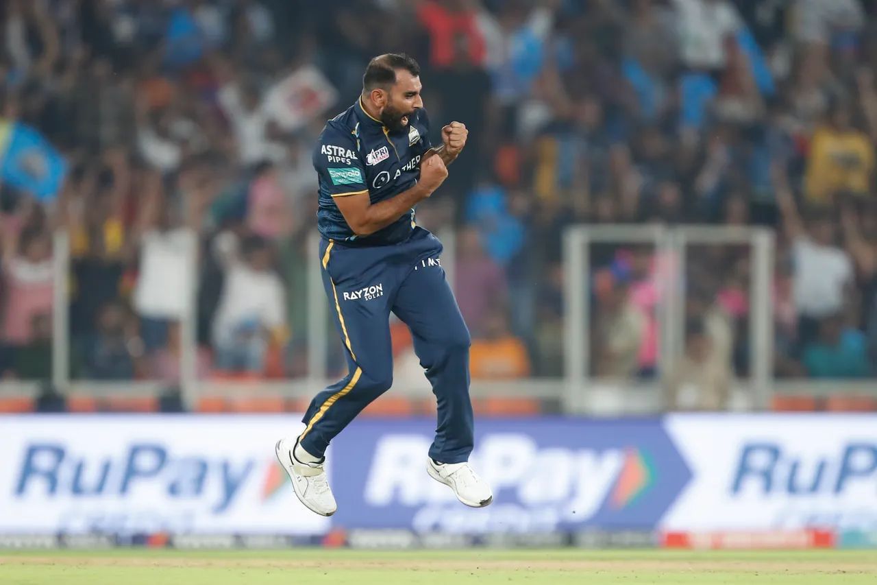 Mohammed Shami of Gujarat Titans. Courtesy: IPL