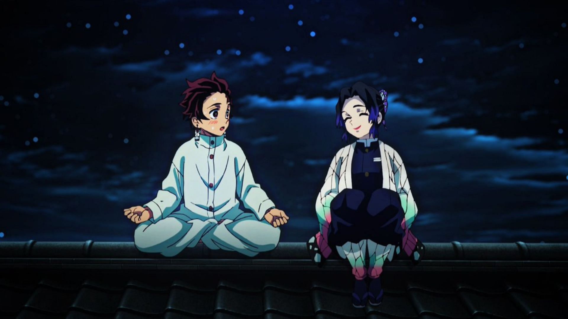 Tanjiro and Shinobu as seen in the anime (Image via Ufotable)