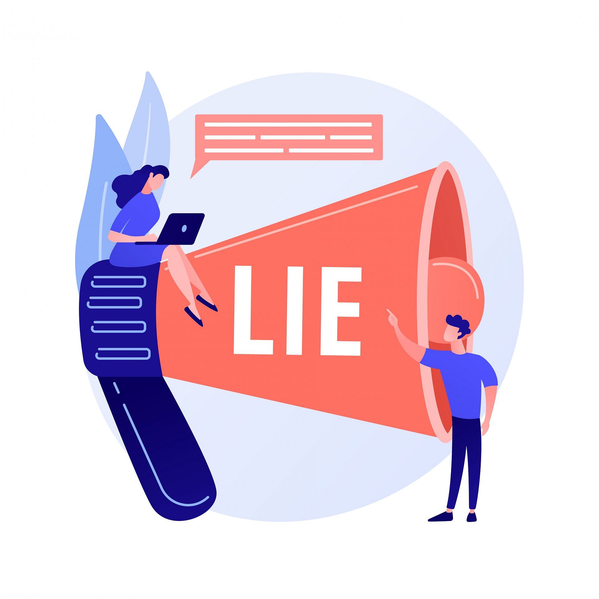 How do we differentiate between lies? (Image via Freepik/Freepik)