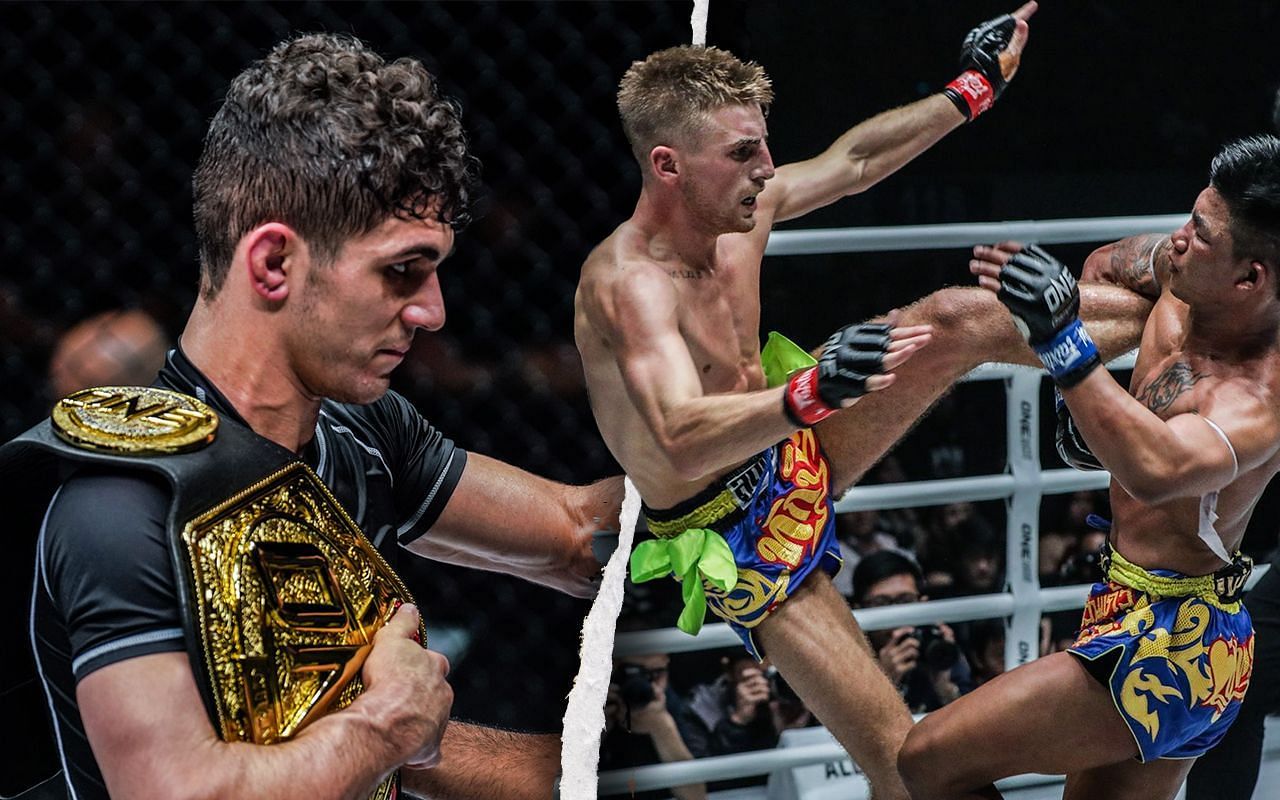 Mikey Musumeci (L) says he enjoys watching other combat sports as well. [Photos: ONE Championship]