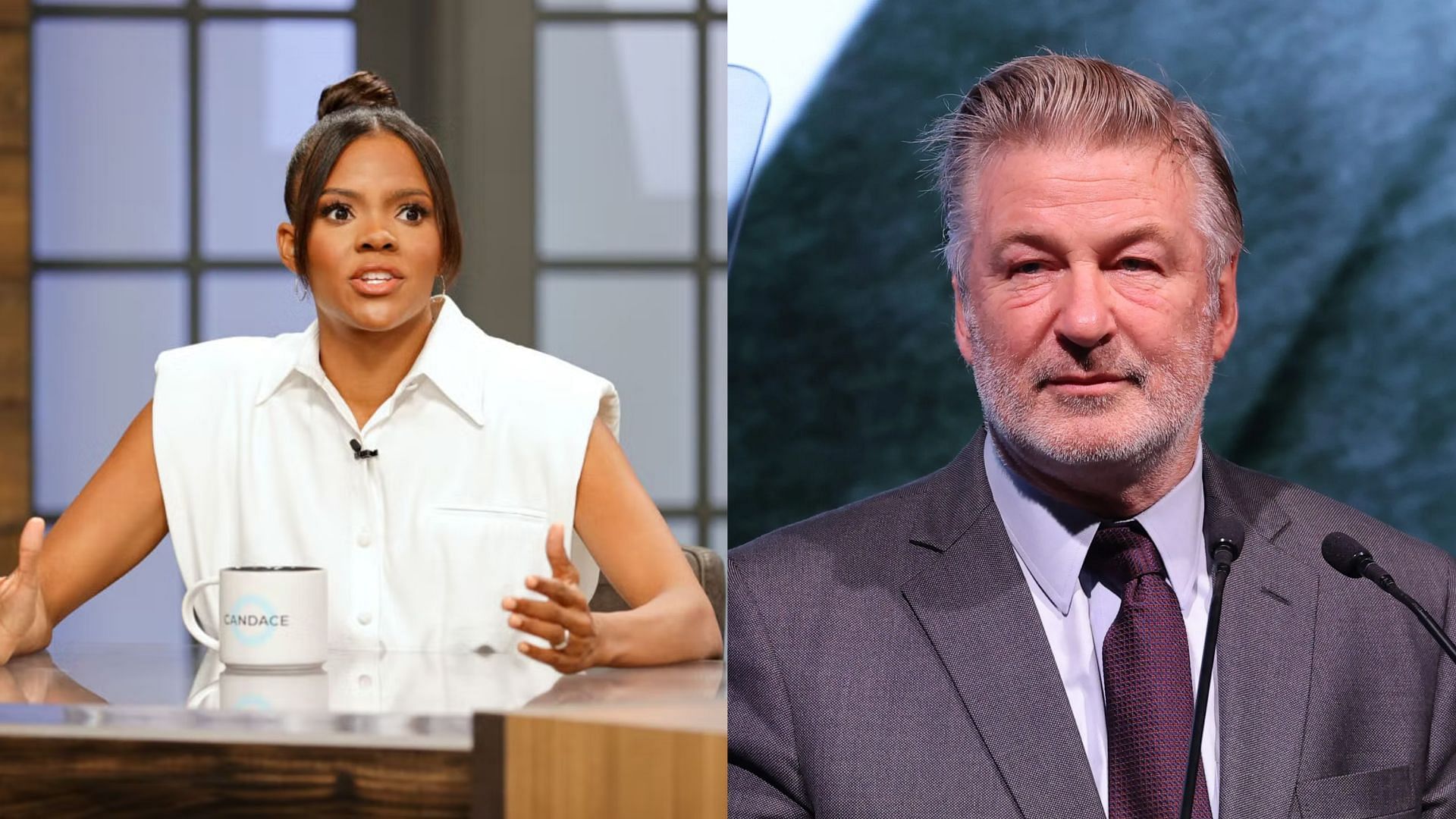 Candace Owens and Alec Baldwin. (Photos via Getty Images)