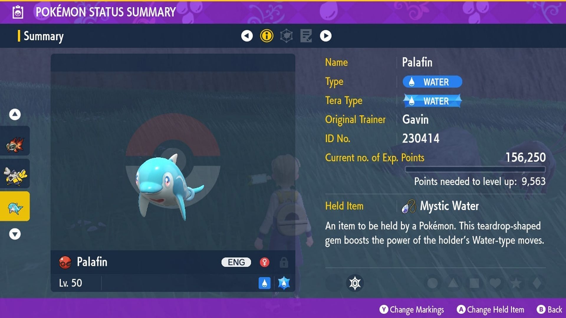 Pokemon Scarlet and Violet Palafin Mystery Gift Code Sent Out