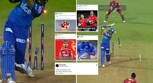 "Toota hua stump hu mai, Mumbai ke liye ant hu mai" - Twitter tears apart MI after 13-run loss vs PBKS in a high-scoring thriller