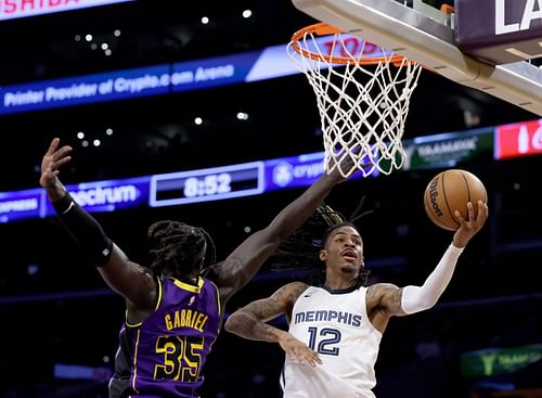 Ja Morant will face off against LeBron James in the Lakers vs Grizzlies series (Image via Getty Images)