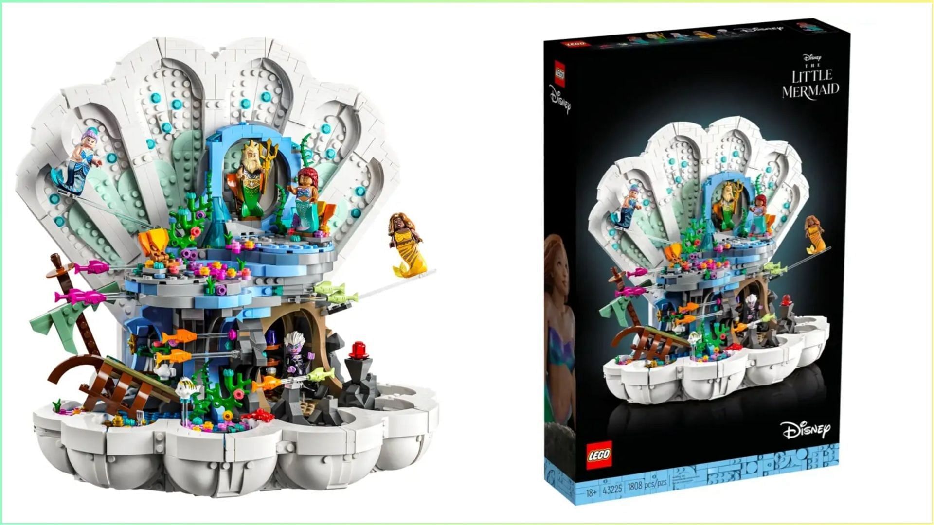 The Little Mermaid Royal Clamshell (Image via Lego/Disney)