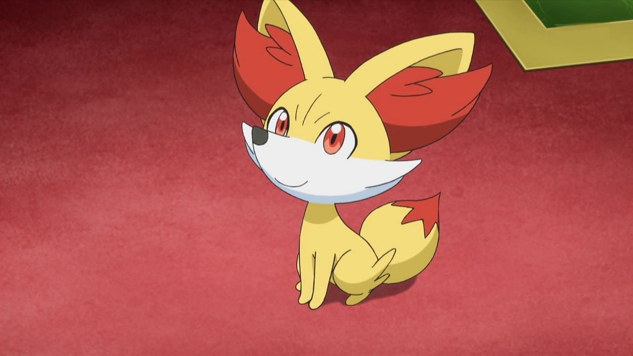 Fennekin as it appears in the anime (Image via The Pokemon Company)