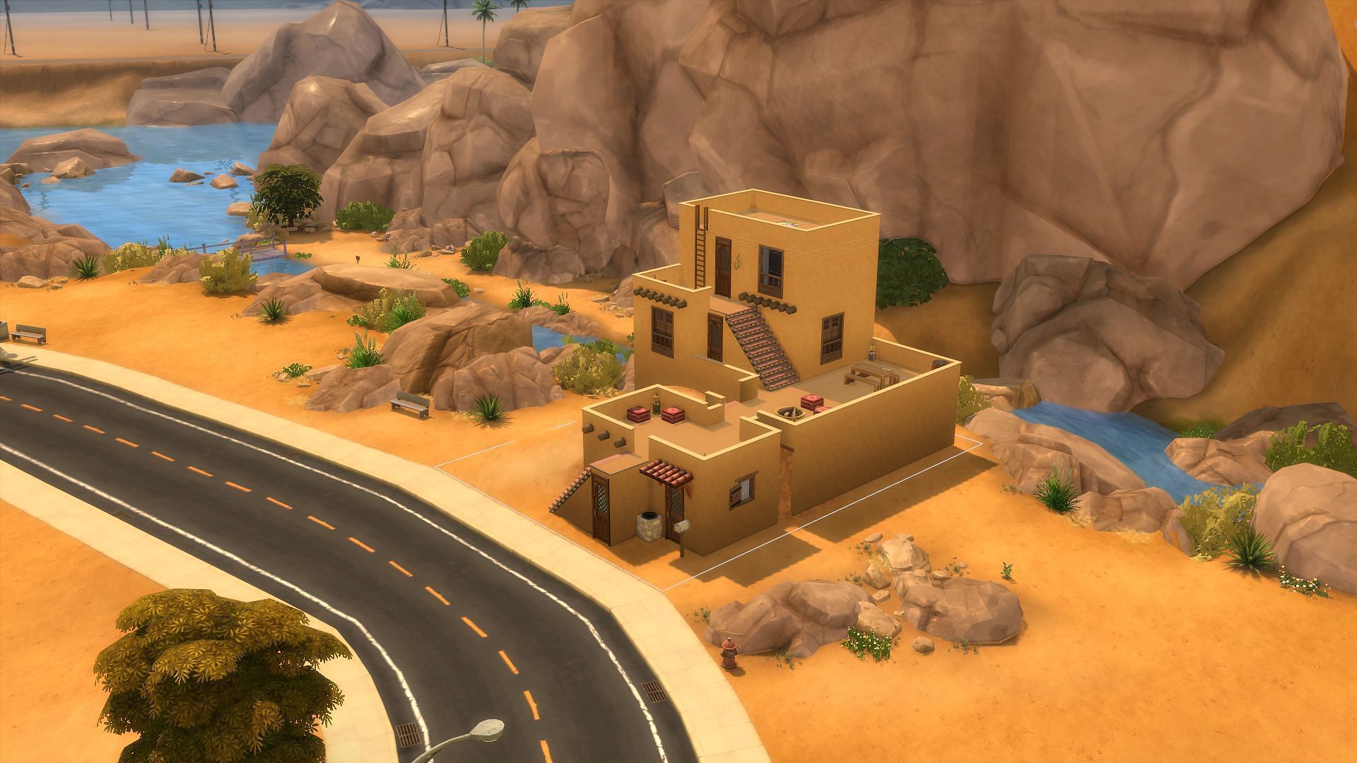 Oasis Springs neighborhood (Image via The Sims Forums)