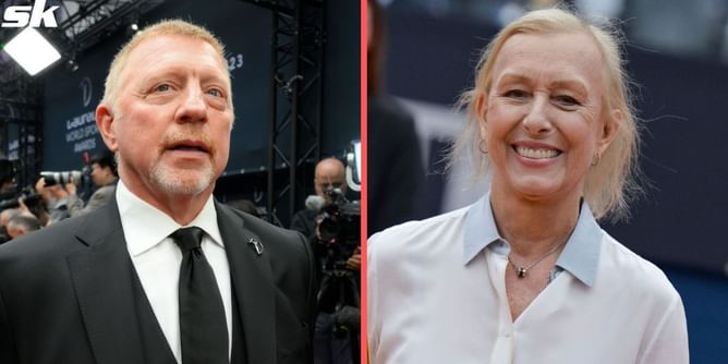 Boris Becker delighted to see Martina Navratilova back on court at Italian Open