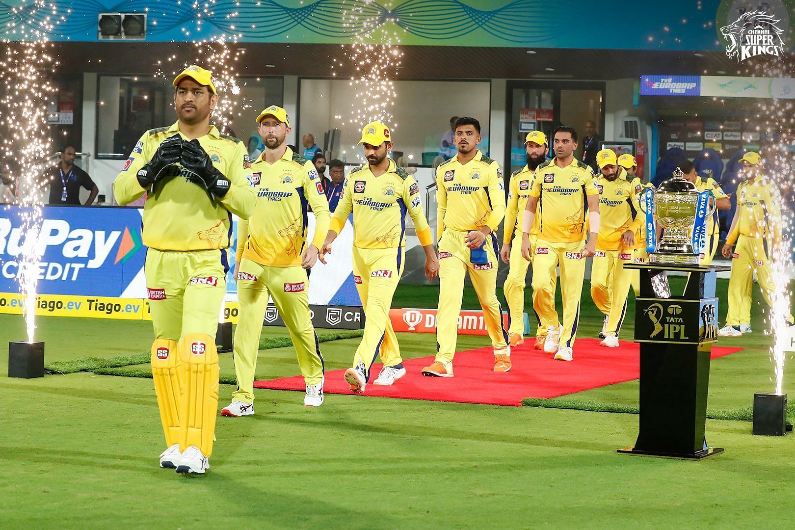 CSK has made it their 10th final in 16 seasons. Pic: Twitter/ChennaiIPL