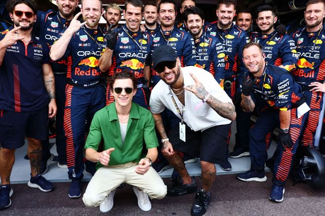 “I love F1 and above all I love Lewis Hamilton”: Soccer celebrity Neymar Jr. attends the F1 Monaco GP to support Mercedes and Red Bull