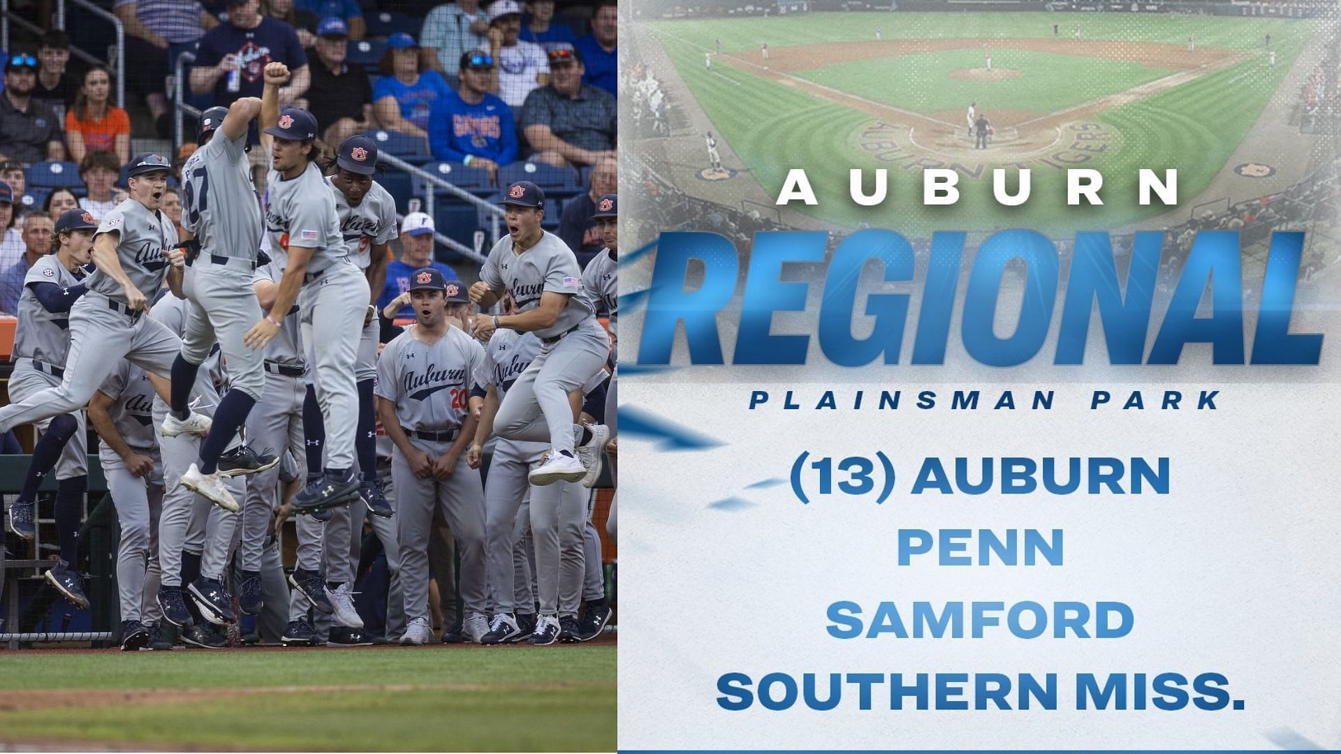 The Auburn Regional Tournament for NCAA baseball is set to kick off on June 2nd