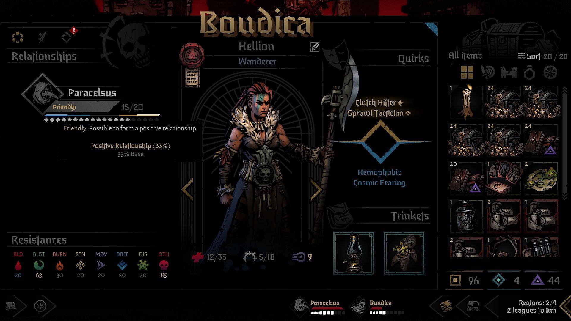 Darkest Dungeon II is a role-playing video game released as the sequel to Darkest Dungeon. The game released in May 2023. (image via Red Hook Studios)