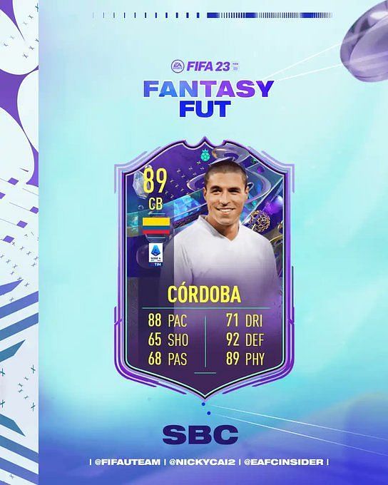 Ivan Cordoba Fantasy Fut Hero Sbc Fifa 23 Leak Hints At Ivan Cordoba