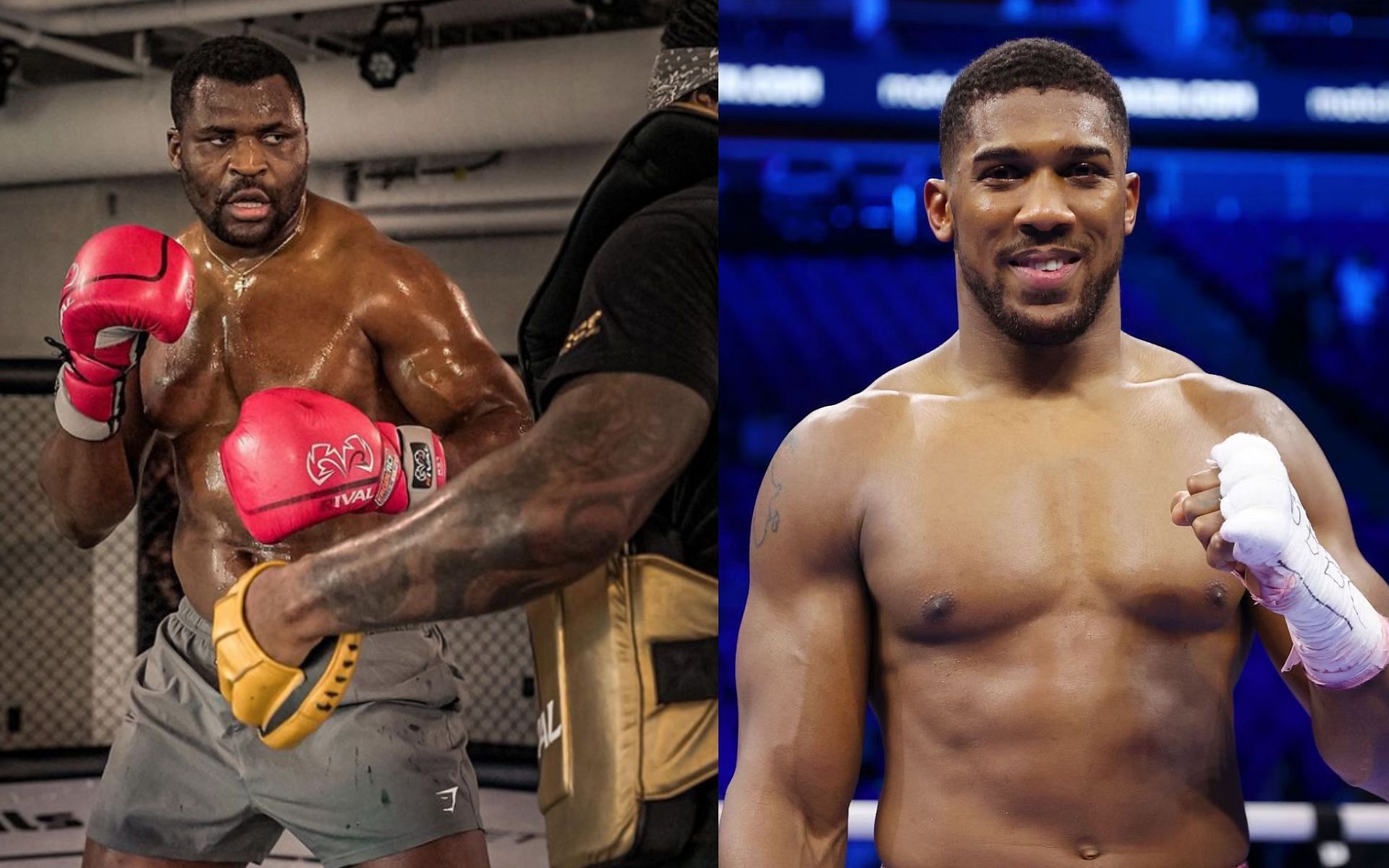 Francis Ngannou (left) and Anthony Joshua (right) [Images Courtesy: @francisngannou on Instagram and @GettyImages]