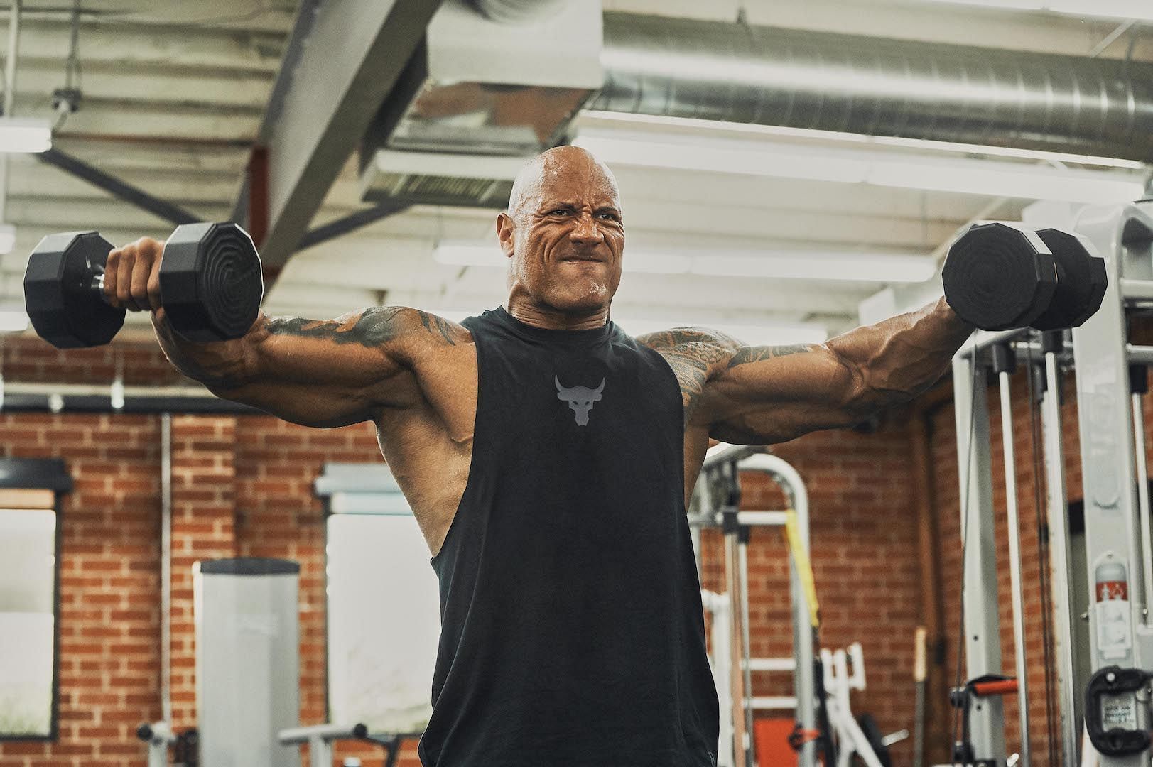 Dwayne Johnson&#039;s fitness journey epitomizes unwavering determination, relentless hard work and steadfast perseverance. (Image via Men&#039;shealth)