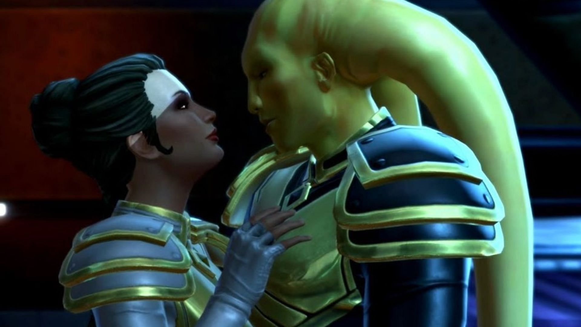 An intimate moment in Star Wars: The Old Republic. (Image via Electronic Arts &amp; BioWare)