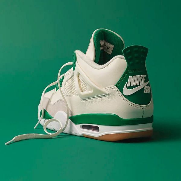 The Nike SB x Air Jordan 4 'Pine Green' is a basketball legend