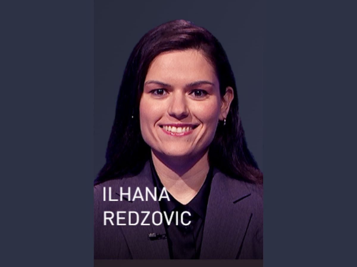 Ilhana Redzovic: Tonight&#039;s winner (Image via jeopardy.com)