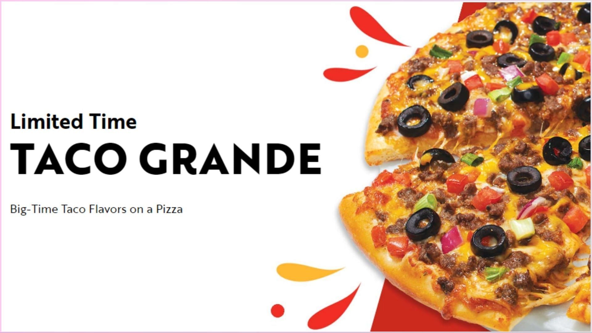 The Beef Taco Grande Pizza and Chicken Taco Grande Pizza will be available on the menu until May 21 (Image via Papa Murphy&rsquo;s)
