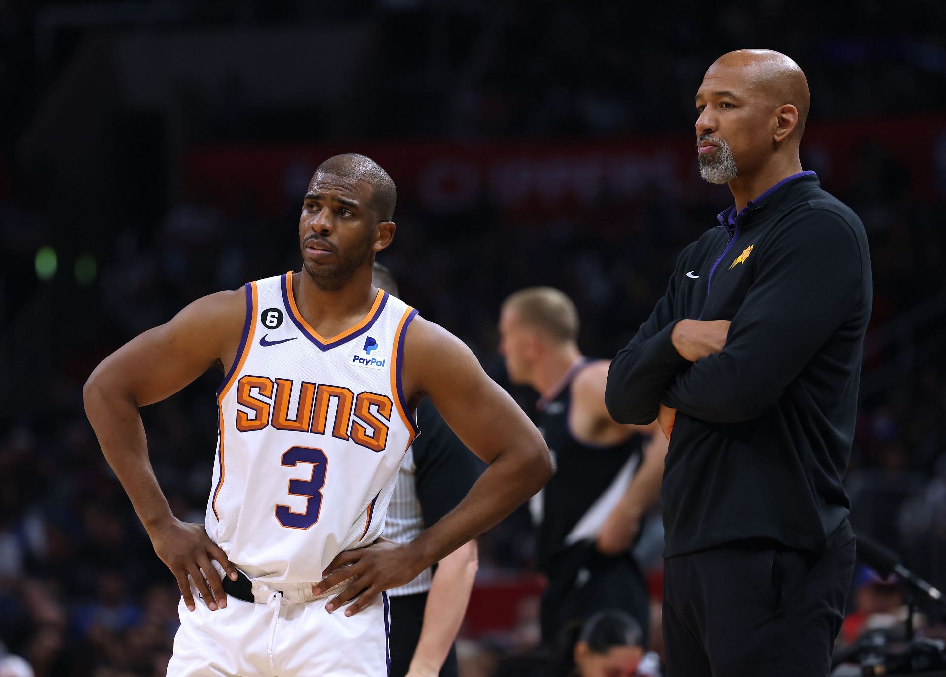 Phoenix Suns star point guard Chris Paul and Suns coach Monty Williams