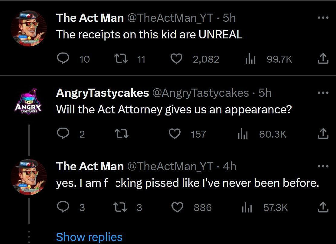 Act Attorney is the persona The Act Man uses to hold others accountable in videos (Image via Twitter)