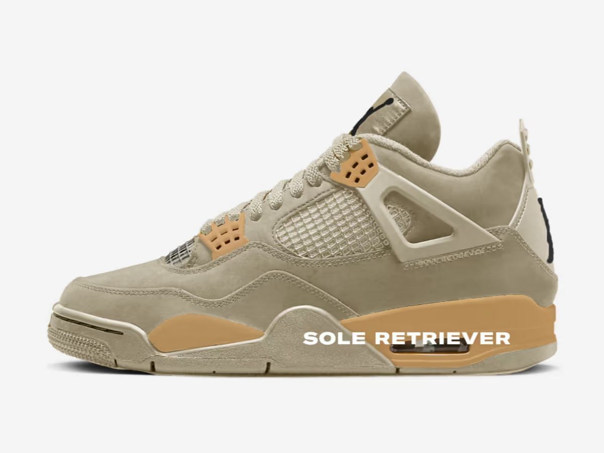 The upcoming Nike Air Jordan 4 &quot;Sail&quot; sneakers will be released exclusively in women&#039;s sizes (Image via Sole Retriever)