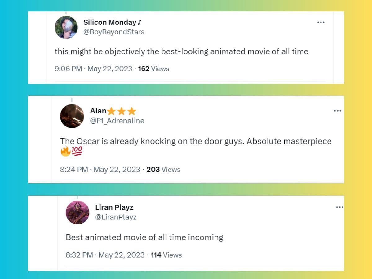 Fans react to the new clip for Spiderman: Across the Spider-Verse (Image via Twitter)