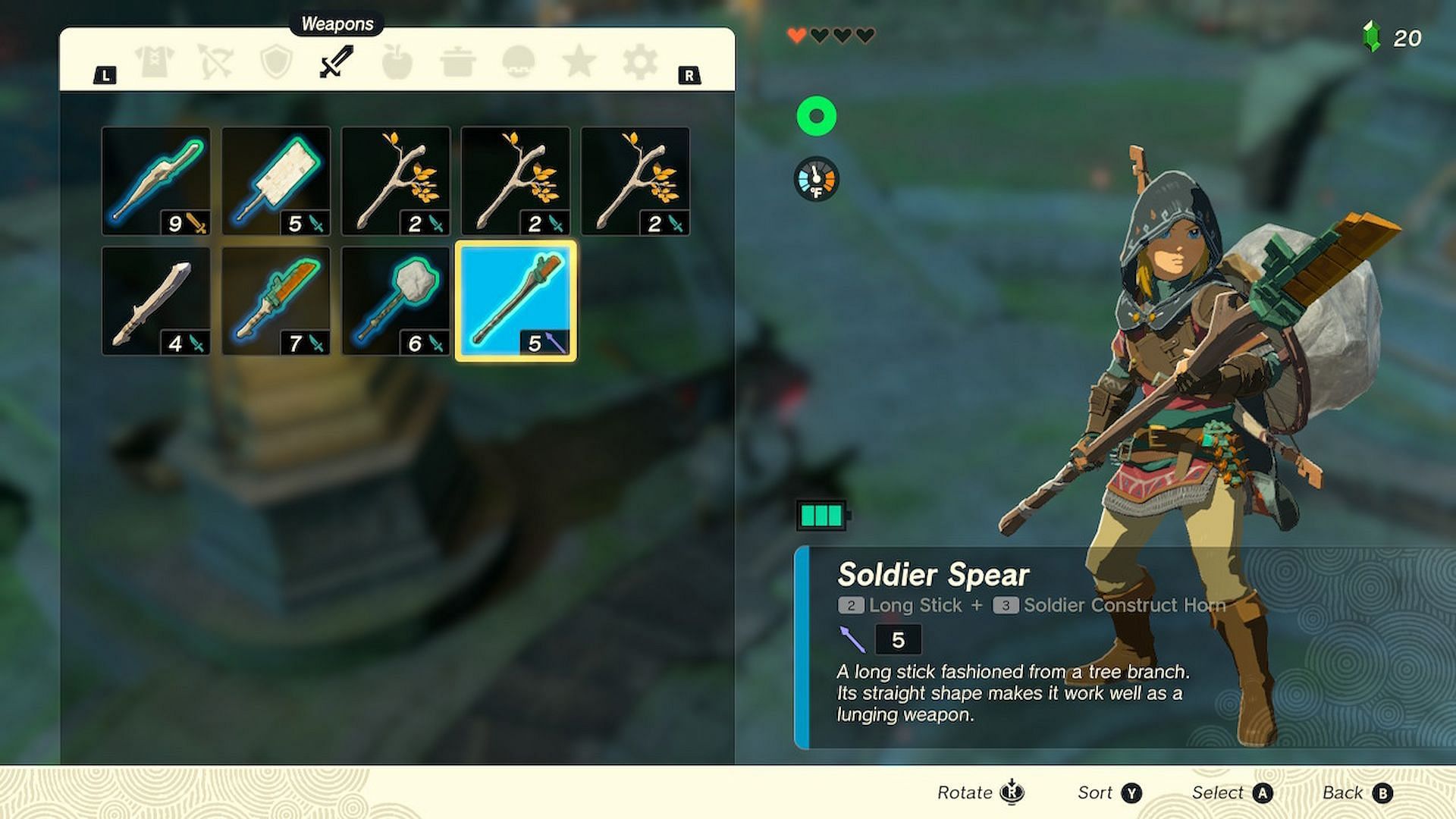 Melee weapons are instrumental in dealing with foes (Image via Nintendo)