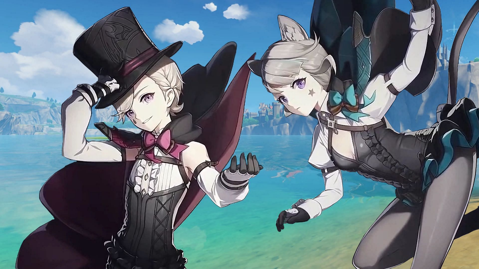 The official Teyvat preview showed off Lyney and Lynette back in 2020 (Image via HoYoverse)