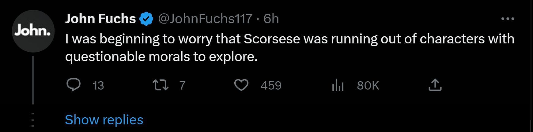 Fans react to Scorsece&#039;s upcoming project about Jesus (Image via Twitter)