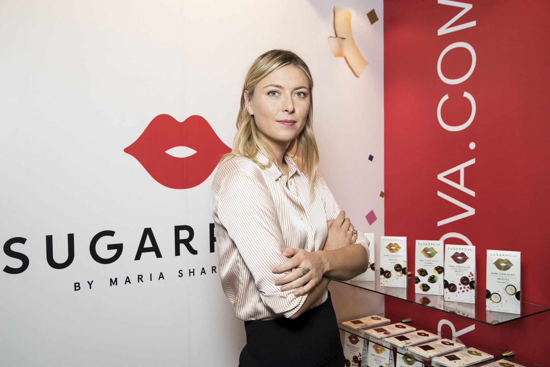 Maria Sharapova Celebrates Chocolate Line Expansion at ISM 2017