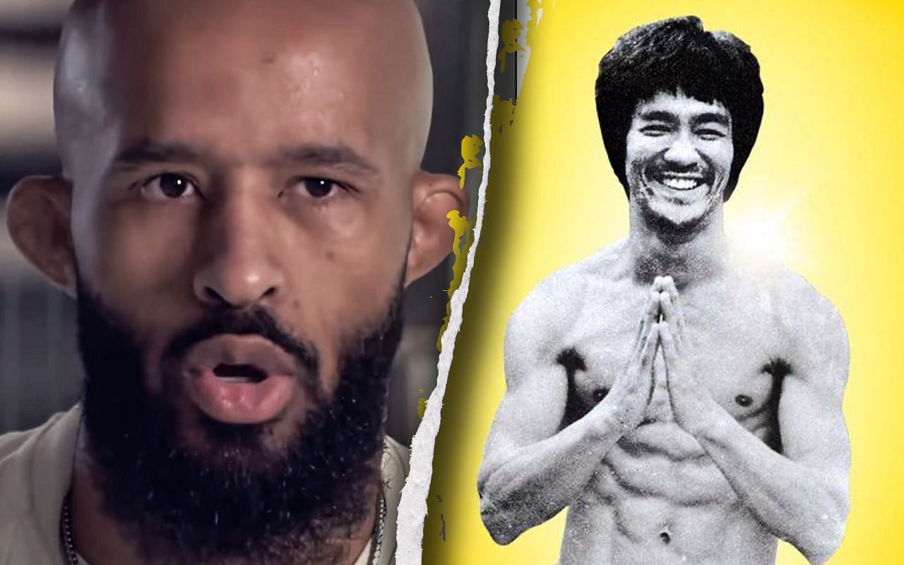 Demetrious Johnson (left) and Bruce Lee (right).