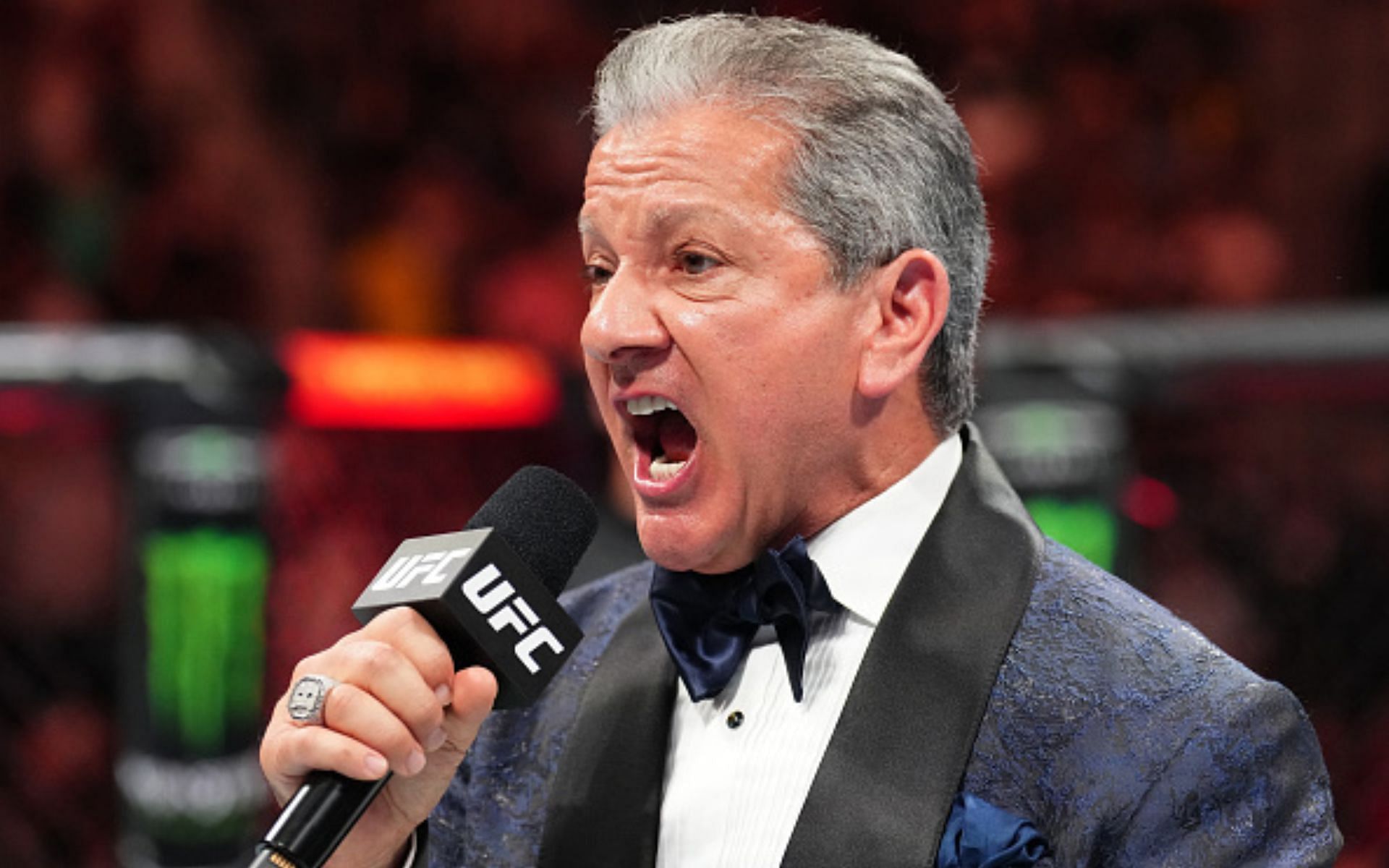 Bruce Buffer at UFC Fight Tonight [Image courtesy: Getty]