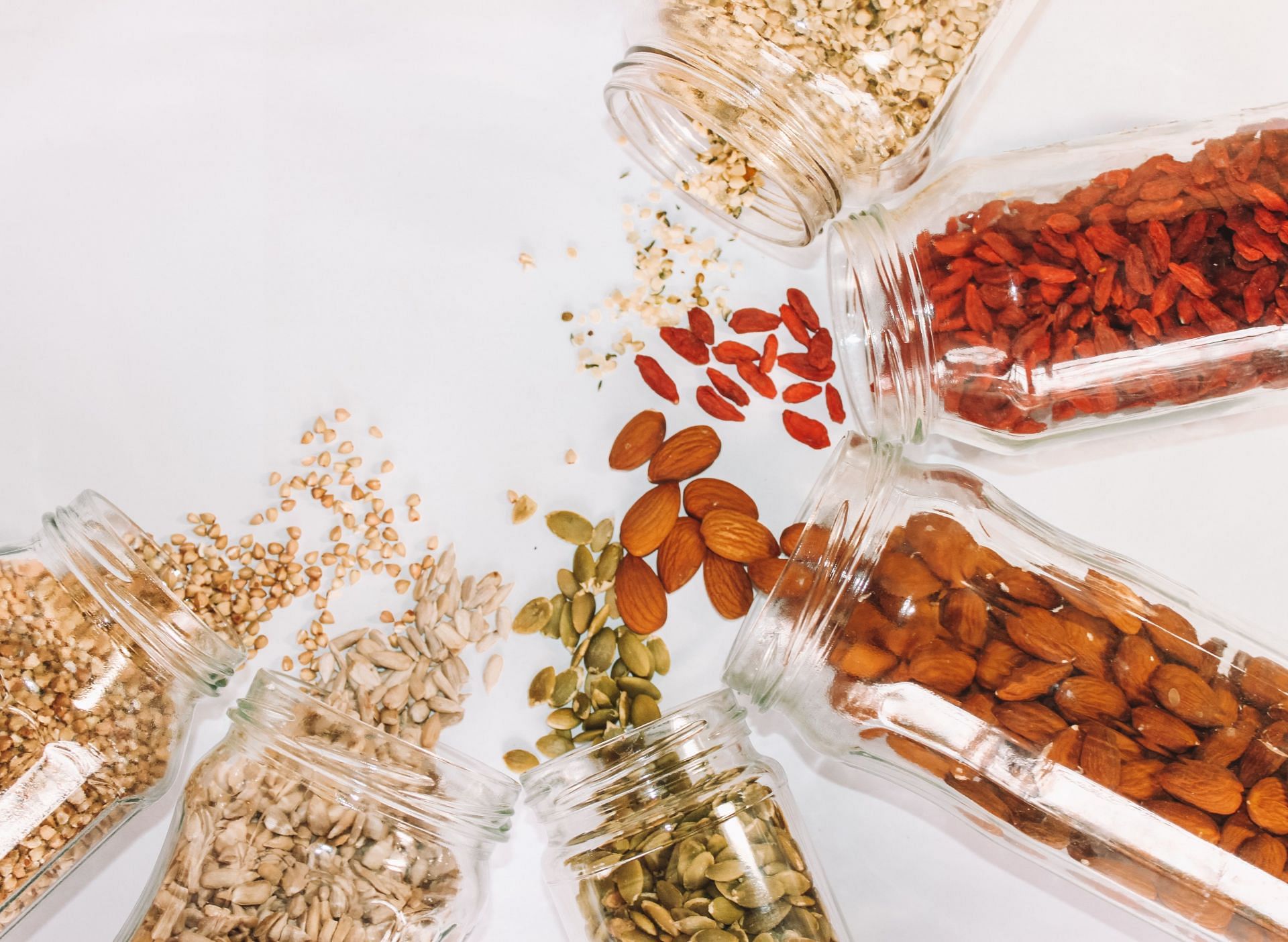 nuts and seeds include healthy fats. (image via unsplash / maddi bazzocco)