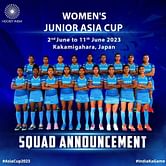 India name 18-member Squad for Women's Junior Asia Cup Hockey