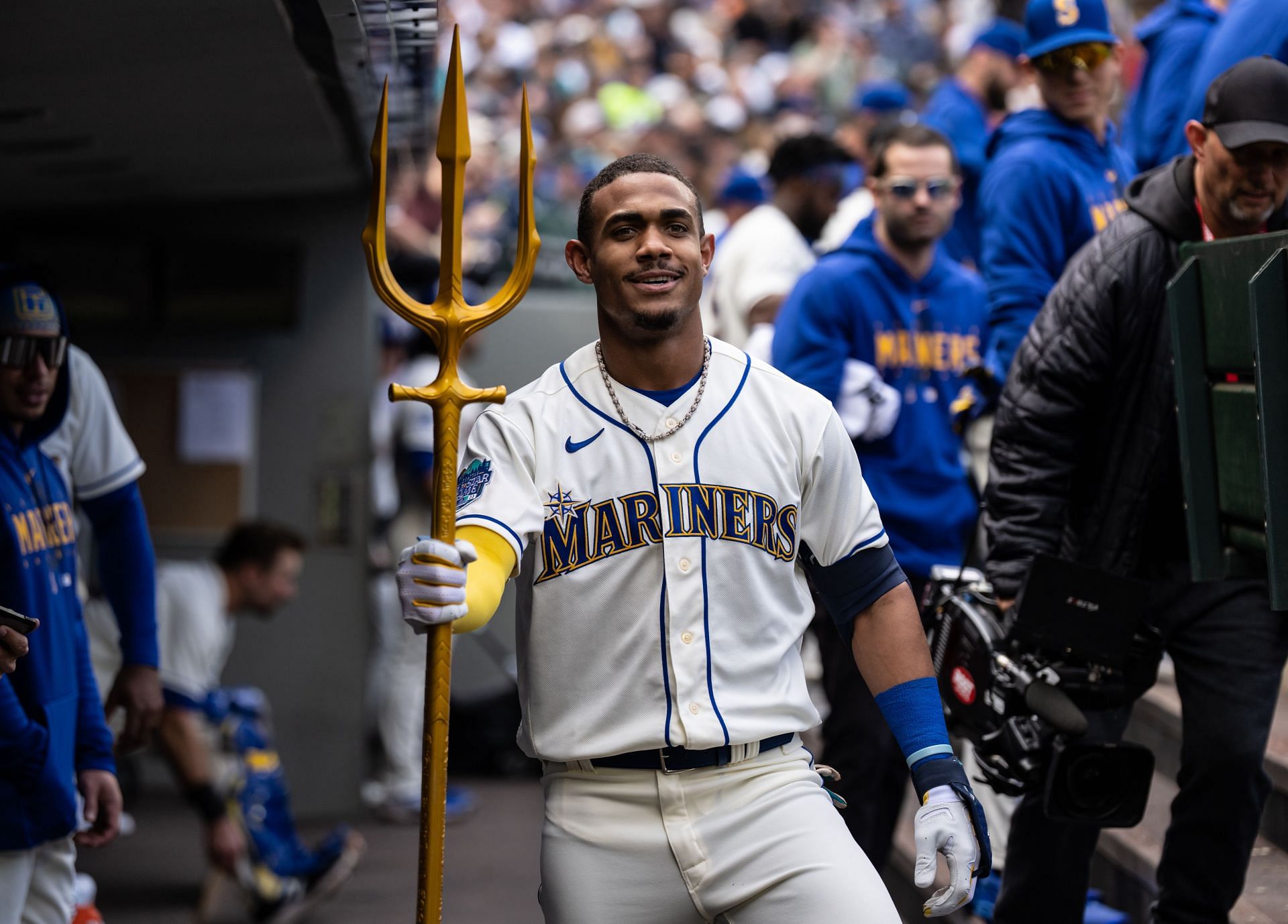 August 10, 2018: Houston Astros catcher Martin Maldonado (15) during a  Major League Baseball game between the Houston Astros and the Seattle  Mariners on 1970s night at Minute Maid Park in Houston